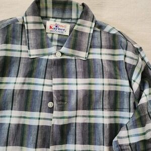 Vintage 60s Plaid Buttondown kids 10